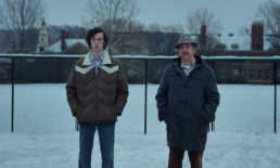 Dominic Sessa stars as Angus Tully and Paul Giamatti as Paul Hunham in director Alexander Payne’s THE HOLDOVERS, a Focus Features release. Credit: Courtesy of FOCUS FEATURES / © 2023 FOCUS FEATURES LLC