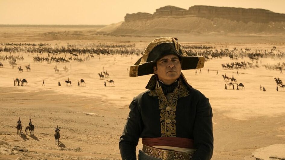 Joaquin Phoenix as Napoleon Bonaparte in 'Napoleon,' a film by Ridley Scott. Photo courtesy of Apple TV+
