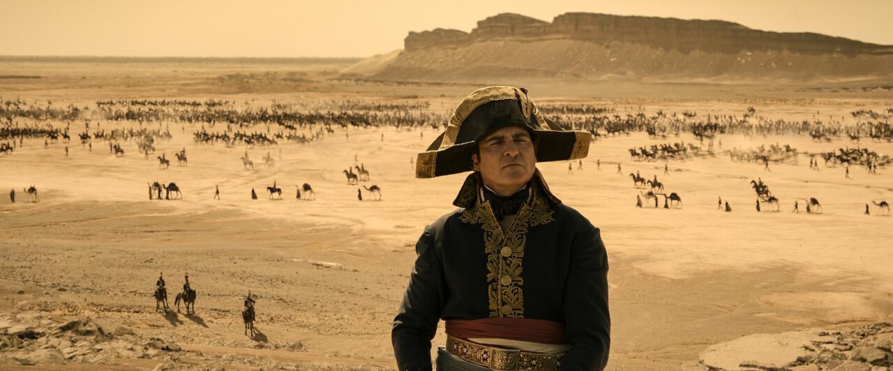 Joaquin Phoenix as Napoleon Bonaparte in 'Napoleon,' a film by Ridley Scott. Photo courtesy of Apple TV+