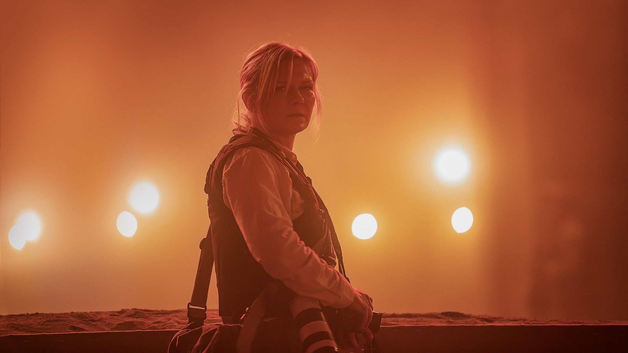 Kirsten Dunst in 'Civil War,' a film by Alex Garland. Photo courtesy of A24