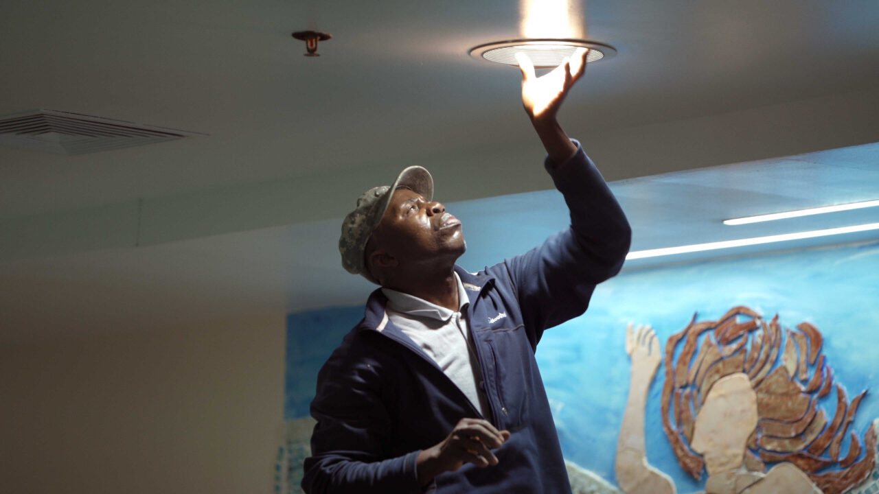 Eric Frimpong in a still from THE TEST, a short documentary by Laura Waters Hinson and Claudia Myers