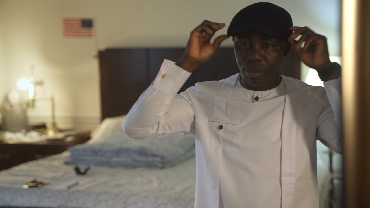 Eric Frimpong in a still from THE TEST, a short documentary by Laura Waters Hinson and Claudia Myers