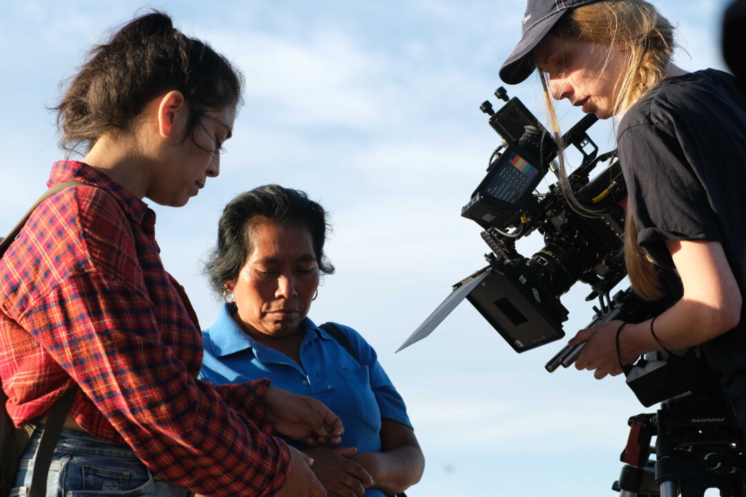 "I really love the idea of knowing what it’s like to be you. It’s interesting to me because I don’t really believe we’re all that different. It’s just identity, the packaging, that’s different sometimes." Pictured: Evelyn Llorena behind the scenes of 'Gabriela.' Photo credit: Nouvelle Entertainment