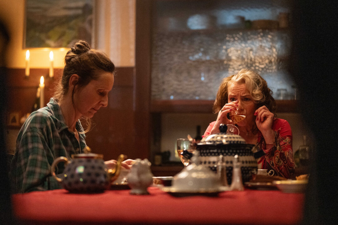 "This story gave me a chance to portray the fallout of a horrific choice parents of addicted children often face," Kitty Edwinson. Pictured: Pascale Roger-McKeever as Dorie and Emilie Talbot as Marinka in the short film 'Little Mother Lies.' Photo courtesy of Friday Morning Films